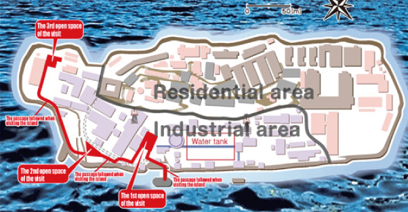 Gunkanjima map
