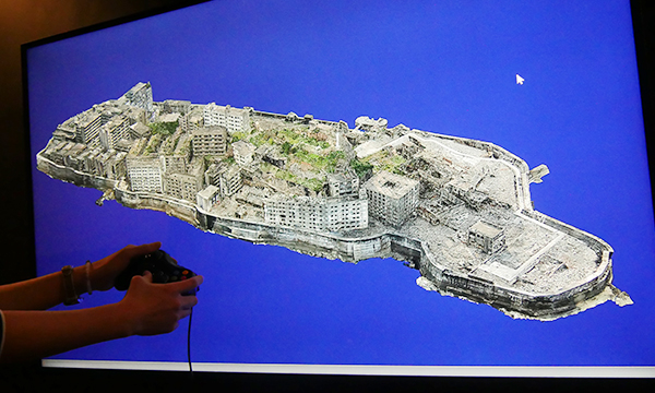 軍艦島3D散歩の画像